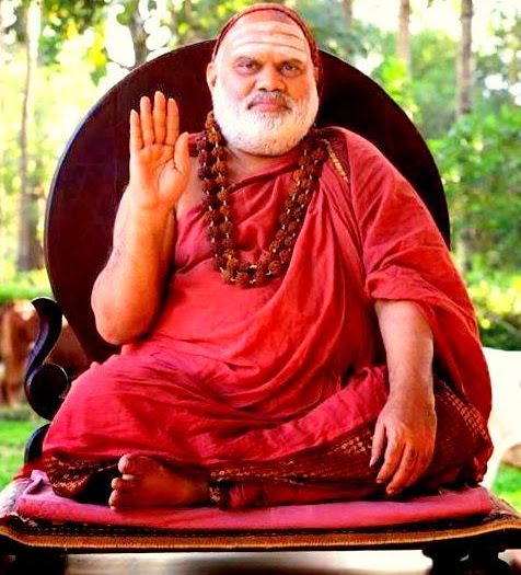 Sri Bharati Teertha Mahasannidhanam in Abhaya Mudra